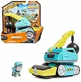Rubble & Crew - Abrissbirnen-Baufahrzeug (Basis Fahrzeug) mit Motor-Figur, bewegliche Abrisskugel und Asphaltfertiger, authentisches Spielzeug aus TV-Serie, für Kinder ab 3 Jahren