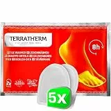 TerraTherm Fußwärmer Pads luftaktiviert - 8h warme Füße - 5, 10 oder 30 Paar - 100% natürliche Wärme - Wärmepads Füße - 5 Paar