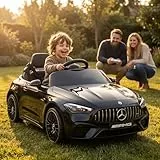 Actionbikes Motors Kinder Elektroauto Mercedes AMG CLE 53 | 2,4 Ghz Fernbedienung - Lizenziert - Spielzeugauto - Kinderauto elektrisch - Elektrofahrzeuge - Elektro Auto für Kinder ab 3 Jahre (Schwarz)