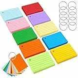 500 Stück Karteikarten A8,Karteikarten Liniert Flash Cards Vokabelkarten Bunt mit 10 Binderinge,Linierte Karteikarten,Lernkarten Bunt für Büro, Schule, Zuhause, Lernen Notizen