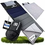 SkinWalker Schlafsack Winter Outdoor bis −15 °C mit Abnehmbarer Fleecedecke | Winterschlafsack für Erwachsene | 3–4 Jahreszeiten Sleeping Bag & Deckenschlafsack Schlafsack Sommer & Winter