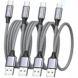 RAVIAD USB C Kabel [4Pack 0.5M 1M 2M 3M] 3.1A Ladekabel USB C Schnellladekabel Nylon USB C Ladekabel für iPhone 15 Pro Max, Samsung Galaxy S24 S23 S22 S21 S20 Note 10, Huawei P60