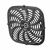 Air Fryer Grillpfanne, 24 x 25 cm, Ersatzteile für Luftfritteusen, Ersatzteile mit Schutzecken für die meisten Luftfritteusen, leicht zu reinigen