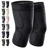 CAMBIVO Kniebandage Männer Damen X2, Bandage Knie hilfreich Erholung bei Meniskusriss, ACL und Arthritis, Kniebandage Meniskus für Laufen, Wandern, Joggen, Sport, Volleyball