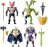 Masters of the Universe Origins Battle für Eternia Actionfiguren-Set, 4 Figuren, 14 cm, mit Zubehör
