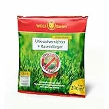 WOLF-Garten 2-in-1: Unkrautvernichter + Rasendünger SQ 200 (Rasendünger und Unkrautvernichter, wirkt über Blätter und Wurzeln, Wirkung bis zu 100 Tagen, ausreichend bis 200 m2) 3840725