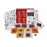 Thoughtfully Gourmet - Das Original DIY Hot Sauce Kit - Geschenkset mit scharfen Saucen und 4 Totenkopf-Gläsern, 2 Trichtern, Gewürzen, Handschuhen und Rezeptbuch