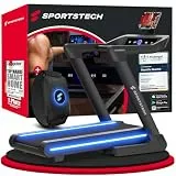 Sportstech sTread Lite Laufband für Zuhause klappbar bis 150 kg & 20 km/h – Treadmill mit 16% Steigung, 7 PS Motor, extra große Lauffläche, LED-Display, App-kompatibel, sPulse Pulsgurt inkl.