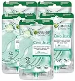 Garnier Cryo Jelly Augenmaske Augenseide Skaming in Bianchy Crectable Anti-Fatic Effect mit Hyaluronsäure Discan Doccan Window Vegan - 5 Packs 1 Anwendung