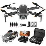Drohne mit Kamera 1080P, RC Quadcopter faltbare Drohne für Kinder, 2 Akkus, Bürstenloser Motor, Ein-Tasten-Aus/Landung, Spielzeuggeschenke für Jungen und Mädchen