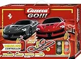 Carrera - 20062578 GO!!! Ferrari Supercar Power (Wireless) Rennbahn-Set I Rennbahn mit lizensierten Slotcars | bis zu 2 Spieler | Für Kinder ab 6 Jahren & Erwachsene