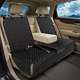 UPAWPIA Hundedecke Auto Rückbank Kompatibel mit Kindersitz und Hundegurt Autoschondecke Hund Rücksitz Wasserdicht Kratzfeste Hundematte Auto Rückbank Universal für PKWs LKWs und SUV mit Hundegurt