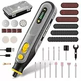 Enventor 4V Mini Multifunktionswerkzeug Akku, Rotationswerkzeug-Set, 5 Variable Geschwindigkeiten, 5000-25000 RPM, 104-tlg Zubehör zum Schnitzen, Schleifen, Polieren, Schneiden, Bohren
