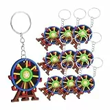 Supvox 12 Stück Teiliges Schlüsselanhänger im Süßen Ferris Wheel Design Einzigartige Karneval Anhänger für Taschen und Rucksäcke Party und Mitgebsel