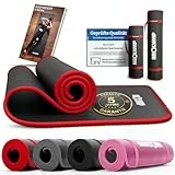 NEOLYMP extra Dicke und rutschfeste Fitnessmatte mit Fitness E-Book und Tragegurt - Pilatesmatte, Yoga Matte, Sportmatte, Gymnastikmatte, Trainingsmatte