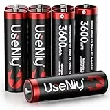 1.5V Lithium AA Akkus 8 Stück，wiederaufladbare Batterien AA，3600mWh Mignon Akku mit Akkubox, Doppel A Lithium Ionen Batterien
