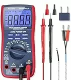 AstroAI Digital Multimeter, TRMS 6000 Counts Voltmeter, Messgerät mit automatischer Bereichswahl; misst präzise Spannung, Strom, Widerstand, Dioden, Durchgang, Tastverhältnis, Kapazität und Temperatur