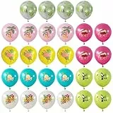 IDNVFY 28 Stücke Hawaiianischer Themenballons, Strandpartydekoration, Lustige Cartoonballons, Party -Szenenarrangement.