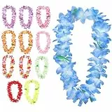 STOBOK 12stücke Hawaiische Blumen-halsketten für Erwachsene Party-dekoration Girlanden-ketten für Luau-feiern Strandfeste und Fotoshootings Natürlich Wirkend und Farbenfroh