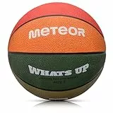meteor Whats UP Kinder Basketball Größe #1#3#4#5#6#7 ideal auf die Jugend Kinderhände von 4-8 Jährigen abgestimmt idealer Basketball für Ausbildung weicher Mini Basketball