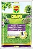 COMPO Rasendünger gegen Unkraut und Moos - 9 kg für 300m² - 3 Monate Langzeitwirkung - COMPO Rasendünger gegen Unkraut + Moos Komplett-Pflege