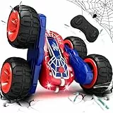 Tecnock 2026 Ferngesteuertes Auto mit 2.4 Ghz Fernbedienung 360°Flip Stunts Rc Auto Monstertruck mit Buntes Licht ab 6-12 Jahre Outdoor Spielzeug Geschenk für Junge Kinder