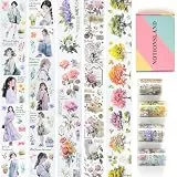 NOTIONSLAND 4 Rolls ästhetisches Washi Tape Set, PET Washi Tape, Multi-Muster dekoratives Washi Tape für Journaling, Bullet Journals, Planer, DIY-Handwerk