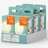 LEDVANCE Volks-Licht E27 Smarte LED Lampe | Bluetooth | warmweiss | dimmbare Glühbirne | kompatibel mit Amazon Alexa und Google Assistant | steuerbar mit der LEDVANCE App | 6er-Pack, Warm Weiß