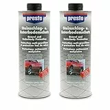 2x 1 L Liter Presto Steinschlag-Unterbodenschutz schwarz Steinschlagschutz überlackierbar Spritzpistolendose