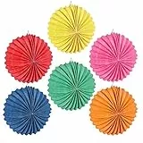 Boland 42036 - Ballonlaterne Einfarbig, 12 Stück, Größe 22 cm, 6 Farben sortiert, Papierlaterne, Lampion, Rot, Gelb, Rosa, Grün, Orange, Blau, Lampion, Geburtstag, Laternenzug, Hängedekoration