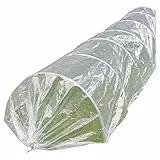 NOOR Pflanztunnel XXL 6 Bögen und Folie 330x65x45 cm - Folientunnel für Frühbeet, Hochbeet - Anzuchtzelt wetterfest, Frostschutz, UV-beständig - Gartentunnel für Gemüse, Erdbeeren, Salat