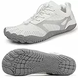 Barfußschuhe Badeschuhe Herren Wasserschuhe Damen Breite Zehenbox Barfussschuhe Traillaufschuhe Slip On Atmungsaktiv Surfschuhe Rutschfest Aquaschuhe Zero-Drop Sohlen Outdoor Wander Fitnessschuhe