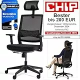 VALKENSTOL M2 Bürostuhl Ergonomisch Testsieger – Höhenverstellbarer Schreibtischstuhl bequem mit Lendenwirbelstütze, Atmungsaktiver Netzrücken, 360° Drehstuhl, Bürostühle Büro und Home Office Chair