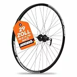 MTB Hinterrad 29 Zoll Fahrrad Laufrad – Scheibenbremse 6-Loch – QR 9/10×135 – Shimano HG 8–11-Fach – Alu Felge & Nabe – 36 Speichen – Schwarz – LOEVELOSI