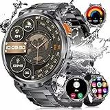 LIGE Smartwatch Herren, 1.85'HD IPS Screen Fitness Watch, 730mAh Android Smart watch, IP68 Wasserdicht/120+Sport Modus/Schlaf Überwachung/Herzfrequenz Überwachung, Unterstützt Android iOS Mens Watches