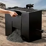 VEVOR Ballastbox, 3-Punkt-Traktorballast der Kategorie 1 mit 363 kg Tragkraft, mit Standard-2-Zoll-Anhängerkupplung, Stahlkonstruktion, 0,09 m³ Volumen, Laderanbau mit Schiebetür, Schwarz