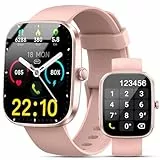 Smartwatch Damen Herren, 1,91'' HD Großbildschirm Fitness Tracker, Telefonfunktion Smart Watch, 100+ Sportmodi Fitnessuhr/Schrittzähler/Schlaftracker/Pulsuhr, IP68 Wasserdicht Sportuhr für Android iOS