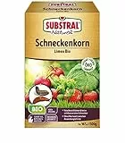 Substral Naturen Schneckenkorn Limex Bio, natürliches, regenfestes Ködergranulat zur Schneckenbekämpfung, für 167 m² - 500 g