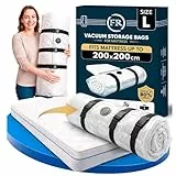 FiRiO Vakuumbeutel für Matratzen bis 200x200cm (Beutelgröße: 250x240cm) I Matratzen Vakuumbeutel für Schaumstoff-, Gel- & Latexmatratzen I Mattress Vacuum Bag I Vakuumbeutel Matratze vakuumieren