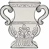 Kare Design Vase Favola, Schwarz/Weiß, Blumenvase, Dekorationsvase, Gefäß für Blumen, Tischvase, 24cm Höhe