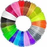 Tokaneit 3D Stift Zubehör Filament, 20 Farben 3D Druck Filament, 100M, 1.75mm, PLA, 50g, für MYNT3D, SCRIB3D, Dikale