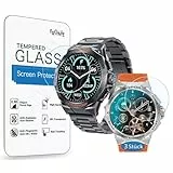 Frgnie Schutzfolie Für EF3 Smartwatch 1,43' (3 Stück) 9H Glas Displayschutzfolie Kompatibel für FOXBOX, LIGE, ESFOE, FEELNEVER, DREMAC 2024 Neu EF5 Smartwatch