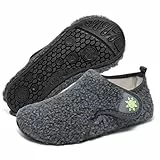 Limberun Kinder Hausschuhe Kleinkind hausschuhe jungen pantoffeln leichtes Gewicht madchen grau 30-31