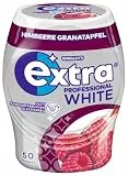 Extra Professional Kaugummi Zuckerfrei, White Granatapfel, 50 Dragees, Großpackung Chewing Gum, Xylitol Kaugummi ohne Zucke mit Granatapfelgeschmack Minz Frische (50 Dragees)