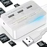 Retoo 7-in-1-USB-Hub mit Speicherkartenleser SD, MMC, MS, TF, M2, 5 Ports, Adapter für Daten