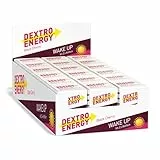 DEXTRO ENERGY WÜRFEL BLACK CHERRY + KOFFEIN + VITAMIN C -18x46g (18 Stück) - Traubenzucker Energiebooster und Vitamine zur Unterstützung des Immunsystems, Kohlenhydrat Versorgung