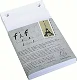 Exacompta 12213E 1 Einheitsmine Format N°3 Format 185 x 115 mm 170 Blatt weißes und mikroperforiertes Papier im Briefkopf FAF 18,5/11,5