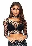 Very Sexy Lingerie Net Long Sleeved Crop top