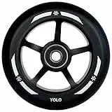 Union Yolo Stunt-Scooter Rolle Abec9 100mm I Leicht I Trick Tret Roller I Ersatzrad I Reifen I Wheel (Schwarz)