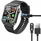 Blueshaweu Ladekabel Kompatibel mit T50S Smartwatch 1,85', Kabel Ladegerät Ladestaion für VKROBAG T50s / uaue T50S 1,85' Smartwatch (schwarz)